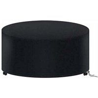 Runde Gartentischabdeckung 180 x 90 cm, wasserdichte Gartenmöbelabdeckung, 210D Oxford-Plane, Schutz für runde Gartentische von ALOVEZ