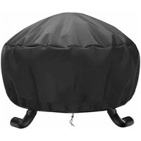 Runde Schutzhülle für Feuerschalen Ø 84 x 50 cm, wasserdicht, UV-beständig, reißfest, Oxford-Gewebe, Abdeckung für Grillfeuerschale, Runde Schutzhülle für Feuerschalen Ø 84 x 50 cm, wasserdicht, UV-beständig, reißfest, Oxford-Gewebe, Abdeckung für Grillfeuerschale, von ALOVEZ