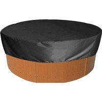 Runde Schwimmbadabdeckung, Solarplane für Schwimmbecken, Outdoor-Spa-Badewanne, Anti-UV, wasserdichte Schutzhülle, 420D für Outdoor-Spa-Badewanne (Ø von ALOVEZ