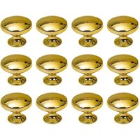 Runde Türknöpfe, Schubladenknöpfe, 30 mm, Schubladengriffe mit Schrauben für Schrank, Schreibtisch, Nachttisch, Bücherregal, Möbel, 12 Stück, Gold Runde Türknöpfe, Schubladenknöpfe, 30 mm, Schubladengriffe mit Schrauben für Schrank, Schreibtisch, Nachttisch, Bücherregal, Möbel, 12 Stück, Gold von ALOVEZ