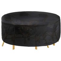 Runder Gartentisch, Abdeckung für rundes Terrassentisch- und Stuhlset, strapazierfähige Oxford-Abdeckung für Terrassenmöbel, winddicht, wasserdicht Runder Gartentisch, Abdeckung für rundes Terrassentisch- und Stuhlset, strapazierfähige Oxford-Abdeckung für Terrassenmöbel, winddicht, wasserdicht von ALOVEZ