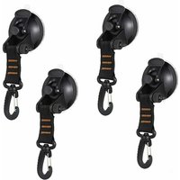 Saugnapf, 4-teiliger Saugnapfanker, Anker-Saugnäpfe, Hochleistungs-Saugnapfanker mit Befestigungshaken, Saugnapf-Montagehaken, Saugnapf-Markise für von ALOVEZ