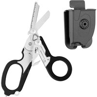 Schere mit Etui, 6-in-1 Klappbare Response-Rettungsschere, Multifunktionale Rettungsschere mit Gurtschneider, Fensterzertrümmerer für den von ALOVEZ