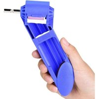 Schleifgerät, Bohrerschärfer, tragbarer Spiralschärfer mit geradem Griff, Messerschärfer (blau) von ALOVEZ
