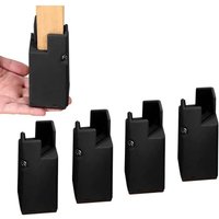 Schwarz – Verstellbarer Bett- und Möbelaufsatz mit Schraubklammern, 10,2 cm robuster Sofa-, Tisch- und Stuhlaufsatz, passend für Stuhlbeine von 2 cm Schwarz – Verstellbarer Bett- und Möbelaufsatz mit Schraubklammern, 10,2 cm robuster Sofa-, Tisch- und Stuhlaufsatz, passend für Stuhlbeine von 2 cm von ALOVEZ