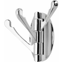 Schwenkbare Wandgarderobe aus Edelstahl mit 3 Klapparmen, um 180° drehbarer Kleiderhaken/Seil/Handtuchhalter zum Aufhängen für Badezimmer, Küche, von ALOVEZ