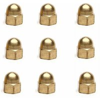 Alovez - Sechskantmutterkappe - 20 Stück M4 Messing-Kuppelmuttern hexagon Dekorative Kappe für Messingbolzenschrauben von ALOVEZ