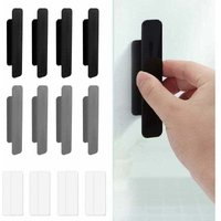 Selbstklebender Griff 8 Stück Schiebetürgriff Klebegriff Schiebetürgriff Klebetür Fenstergriff für Türen und Fenster Schränke Schubladen Badezimmer, von ALOVEZ