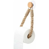 Alovez - Selbstklebender Toilettenpapierhalter, Retro-Handtuchhalter aus Hanfseil, Toilettenpapierhalter für Bad und Küche - Braun Alovez - Selbstklebender Toilettenpapierhalter, Retro-Handtuchhalter aus Hanfseil, Toilettenpapierhalter für Bad und Küche - Braun von ALOVEZ