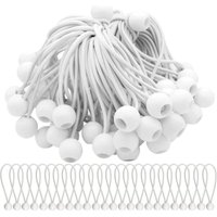 Set mit 40 elastischen Spann-Bungee-Seilen mit Bällen. Elastische Bungee-Bungee-Bälle für Partyzelte, Zelte, Banner und Planen Set mit 40 elastischen Spann-Bungee-Seilen mit Bällen. Elastische Bungee-Bungee-Bälle für Partyzelte, Zelte, Banner und Planen von ALOVEZ