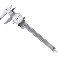 Silberner Messschieber mit Zifferblatt, 200 mm, 8 Zoll, Edelstahlkopf, präziser, stoßfester, abschließbarer 4-Wege-Messschieber, Mikrometer 401231 Silberner Messschieber mit Zifferblatt, 200 mm, 8 Zoll, Edelstahlkopf, präziser, stoßfester, abschließbarer 4-Wege-Messschieber, Mikrometer 401231 von ALOVEZ