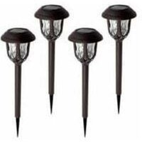 Solar Beacon - 4er Set dekorative Solarleuchten für den Garten (warmes Licht) von ALOVEZ