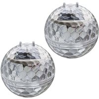Solar-Poolleuchten, schwimmende Solarleuchten für den Außenbereich, geeignet für Schwimmbäder, Teiche, Gärten, Rasenflächen, 11 cm, 2 Stück von ALOVEZ