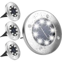 Solarleuchten für den Außenbereich, Kaltweiß 6000 K, 4er-Pack, wasserdicht, IP65, Solar-Einbauleuchte für Wege, Garten, Terrasse, Hof, Rasen – RW Solarleuchten für den Außenbereich, Kaltweiß 6000 K, 4er-Pack, wasserdicht, IP65, Solar-Einbauleuchte für Wege, Garten, Terrasse, Hof, Rasen – RW von ALOVEZ