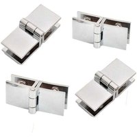 Stück 180-Grad-Glastürscharniere, Glastürscharniere, Glastürscharniere aus Zinklegierung, einfach zu installieren, geeignet für Vitrinen, Weinschränke Stück 180-Grad-Glastürscharniere, Glastürscharniere, Glastürscharniere aus Zinklegierung, einfach zu installieren, geeignet für Vitrinen, Weinschränke von ALOVEZ