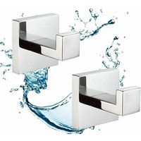 Stück Chrom-Badezimmerhaken, Wandmontierte Bademantelhaken, Badetuchhaken, SUS304 Edelstahl Stück Chrom-Badezimmerhaken, Wandmontierte Bademantelhaken, Badetuchhaken, SUS304 Edelstahl von ALOVEZ