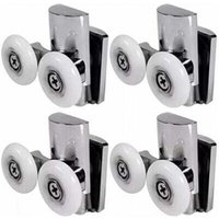 Stück Duschtürrollen, 23 mm Duschtürräder nach oben oder unten, Schiebetürrolle für Duschkabinen aus Glas für Badezimmertüren Stück Duschtürrollen, 23 mm Duschtürräder nach oben oder unten, Schiebetürrolle für Duschkabinen aus Glas für Badezimmertüren von ALOVEZ