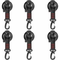 Stück Hochleistungs-Vakuum-Saugnapf mit Haken, Vakuum-Saugnäpfe, Haken für Badezimmer, Küche, Dusche, Handtuch, Mehrzweck-Camping-Saugnapf von ALOVEZ