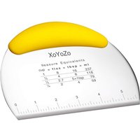 Alovez - Stück Teigschaber/Teigschaber aus Edelstahl mit ergonomischem, rutschfestem Gummigriff/Teigschaber/Professioneller Gebäck-Pizzaschneider von ALOVEZ