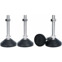 Alovez - Stück Verstellfuß M8x50 Möbelverstellschraube Verstellbare Möbelfüße Universal Silikon Verstellfüße Höhenverstellbarer Fuß für Möbel Tisch von ALOVEZ