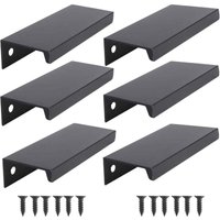 Stück schwarze Griffe für Küchenschränke, Möbel, Schubladen, (80 mm, schwarz) von ALOVEZ