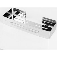 Stück silbernes Duschregal, glänzender Edelstahl, für Shampoo, 4,5 x 31 x 12 cm, Hängehalterung von ALOVEZ