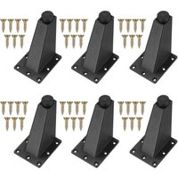 Stück verstellbare Möbelbeine, schwarze Tischbeine aus Metall für Tischschränke, Küchensofa, Schreibtisch, 92 mm von ALOVEZ