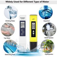 TDS & EC Elektronischer Wasserqualitätstester, TDS & EC Temperaturmessgerät, automatische Kalibrierung, TDS PH EC Temperatur 4-in-1-Set für Pool, von ALOVEZ