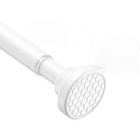 Teleskop-Duschstange 70-120 cm, ohne Bohren, ideal für Bad, Fenster, Kleiderschrank, weiß von ALOVEZ