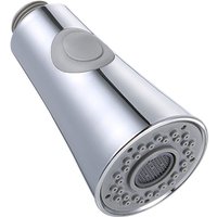 Wasserhahnkopf für Küchenspüle, 2 Funktionen, herausziehbarer Sprühkopf mit Rückschlagventil, Ersatzteile, G1/2-Anschlüsse, poliertes Chrom von ALOVEZ