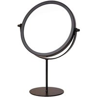 Tischspiegel, Schminkspiegel, Standspiegel, Winkel frei einstellbar, runde Unterseite (schwarz) von ALOVEZ