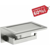 Toilettenpapierhalter, Toilettenpapierhalter aus Edelstahl, an der Wand montierter Toilettenpapierhalter mit gebürstetem Telefonhalter Toilettenpapierhalter, Toilettenpapierhalter aus Edelstahl, an der Wand montierter Toilettenpapierhalter mit gebürstetem Telefonhalter von ALOVEZ