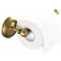 Toilettenpapierhalter aus antikem Messing zur Wandmontage, Retro-Badezimmerrollenhalter, Toilettenpapierhalter mit Handyhalterung von ALOVEZ
