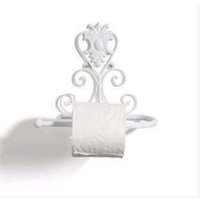 Toilettenpapierhalter zur Wandmontage, Vintage-Toilettenpapierrollenhalter, Handtuchhalter, Badezimmerrollenhalter (weiß) von ALOVEZ