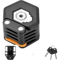 Tragbares Fahrradschloss, Fahrradschloss, Faltkette, Faltschloss aus legiertem Stahl mit Schlüsseln und Schlosshalterung für Elektroroller von ALOVEZ