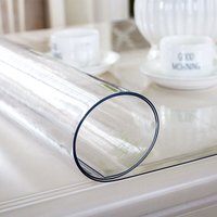 Transparente PVC-Tischdecke, Tischfolie, 60 x 100 cm, Dicke 2 mm, wasserdicht, ölbeständig, rutschfest von ALOVEZ