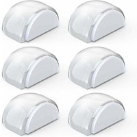 Transparente Türstopper, selbstklebender Türstopper für Böden und Parkett, Türstopper zum Schutz von Türen und Wänden, 6 Stück (halb – quadratisch) von ALOVEZ