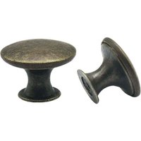 Türknöpfe 10er Set Schubladenknöpfe 30mm Vintage Messinggriffe Möbelknöpfe für Küchenschränke - LKBD von ALOVEZ