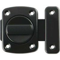 Türschloss Drehtürriegel Drehriegel Türschloss Schloss mit 6 Bolzen für Tür, Fenster, Schrank und Garten, Metall Mattschwarzes Finish von ALOVEZ