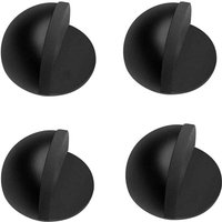 Türstopper, Edelstahl Türstopper, 4er Set Türstopper und Stopper mit Gummisohle, selbstklebender Türblock zum Schutz von Türen, Wänden und Möbeln, von ALOVEZ