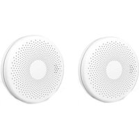 Tuya Wifi 2 In 1 Smart Kohlenmonoxid Rauch Co Detektor Gas Detektoren Sound-Blitz Licht Alarm Funktion(2er-Pack) von ALOVEZ