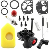Alovez - Vergaser-Kit für Briggs & Stratton 499809 498809A 494406 Rasenmäher und Luftfilter 698369 Reglerfeder 691859 692211 Membran 795083 495770 von ALOVEZ