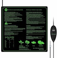 Verstellbare Heizmatte mit Thermostatregler für Gewächshäuser, Hydrokulturen, wasserdicht, 50,8 cm x 50,8 cm Verstellbare Heizmatte mit Thermostatregler für Gewächshäuser, Hydrokulturen, wasserdicht, 50,8 cm x 50,8 cm von ALOVEZ