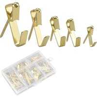 Alovez - Wandhaken aus Metall, Bilderhaken-Set mit Nägeln, Foto-Türhaken, Wandmontage, Bilderrahmen-Aufhänger, Fotorahmen, Spiegelbefestigung, Alovez - Wandhaken aus Metall, Bilderhaken-Set mit Nägeln, Foto-Türhaken, Wandmontage, Bilderrahmen-Aufhänger, Fotorahmen, Spiegelbefestigung, von ALOVEZ