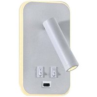 Wandleuchte Hintergrundbeleuchtung USB-Aufladung 330 Grad Rotation Einstellbare Lampe Nachttisch Studie Lesen Weiß Wandleuchte Hintergrundbeleuchtung USB-Aufladung 330 Grad Rotation Einstellbare Lampe Nachttisch Studie Lesen Weiß von ALOVEZ