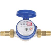 Alovez - Wasserzähler - Kaltwasserzähler Durchfluss 15mm 1/2 Zoll mit Armaturen für Haus und Garten von ALOVEZ