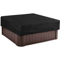 Whirlpool-Abdeckung für den Außenbereich, quadratisch, wasserdicht, 190T Polyestergewebe, Schwarz, 215 x 215 x 30 cm Whirlpool-Abdeckung für den Außenbereich, quadratisch, wasserdicht, 190T Polyestergewebe, Schwarz, 215 x 215 x 30 cm von ALOVEZ