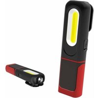 Wiederaufladbare LED-Arbeitsleuchte, 2-in-1-Inspektionslampe mit 360-Grad-Drehung und 5-W-COB-LED-Taschenlampe mit Magnetfuß und Haken für von ALOVEZ