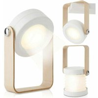 Wiederaufladbare LED-Laterne, 2000 mAh, dimmbare, multifunktionale, tragbare Lampe für Schlafzimmer, Wohnzimmer und Außenbereich Wiederaufladbare LED-Laterne, 2000 mAh, dimmbare, multifunktionale, tragbare Lampe für Schlafzimmer, Wohnzimmer und Außenbereich von ALOVEZ