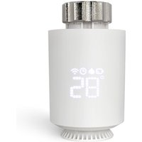Zigbee-Heizkörperthermostatkopf, programmierbares vernetztes Thermostatventil, Heizkörperthermostat kompatibel mit Alexa, Smart Life APP-Steuerung, von ALOVEZ